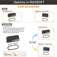 RAVSOFT two LED bulbs and gasket displayed for easy installation