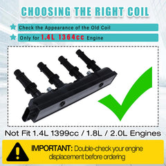 RAWOK ignition coil installed on Chevy engine delivering reliable ignition performance