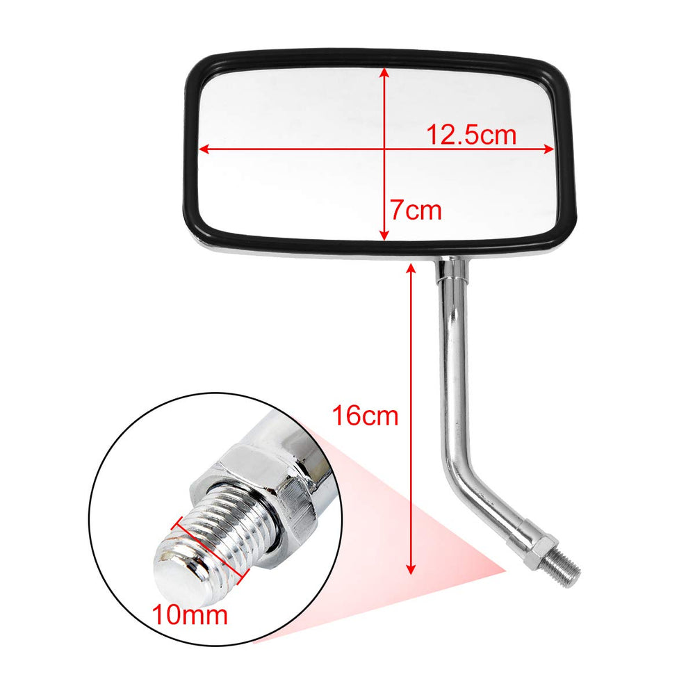 Rawsomes mirror on scooter in city commute enhancing rear monitoring