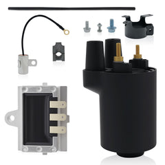 Rayesyth front packaging showing ignition coil and rectifier, quick kit identification benefit
