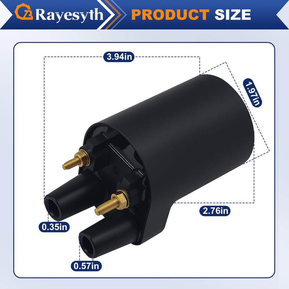 Rayesyth ignition coil close-up showing windings and insulation for reliable spark