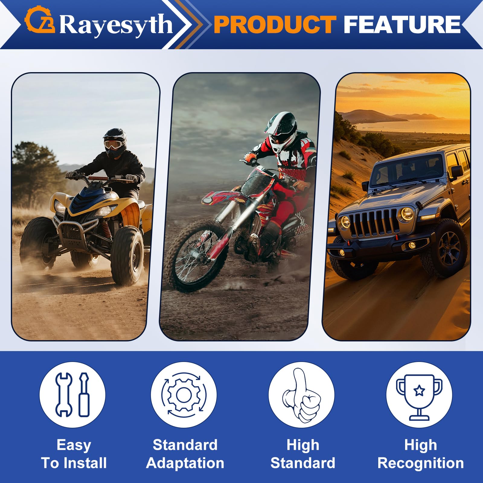 Rayesyth mounting points and hardware view showing sturdy fittings for vibration resistance
