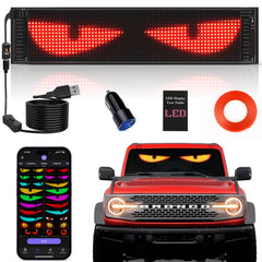 Rayhome front view of full 15x4 LED panel showing vibrant colors and design benefit