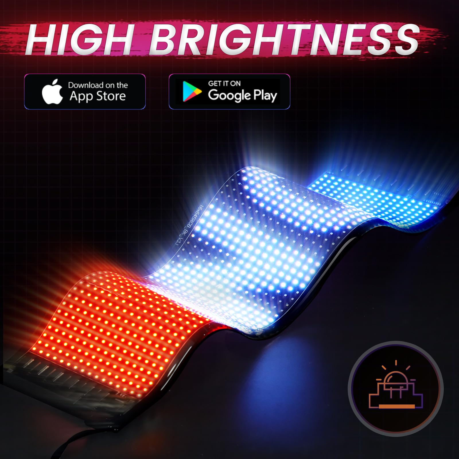 Rayhome night driving scene showing animated devil eyes enhancing style and attention benefit