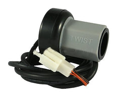 Razor twist grip throttle front view showing connector and OEM fit for reliable replacement
