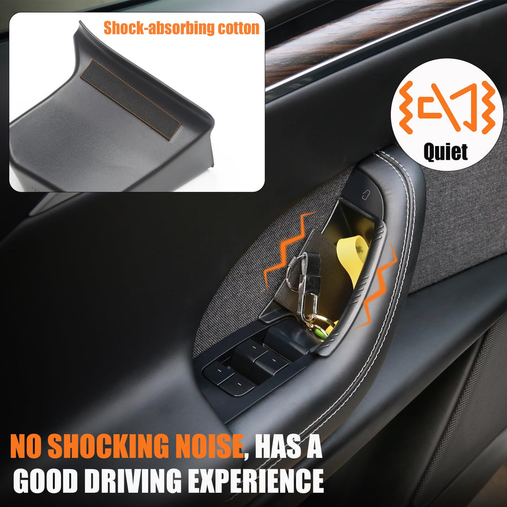 RAZOVEYI lifestyle shot in Model X interior enhances cabin organization
