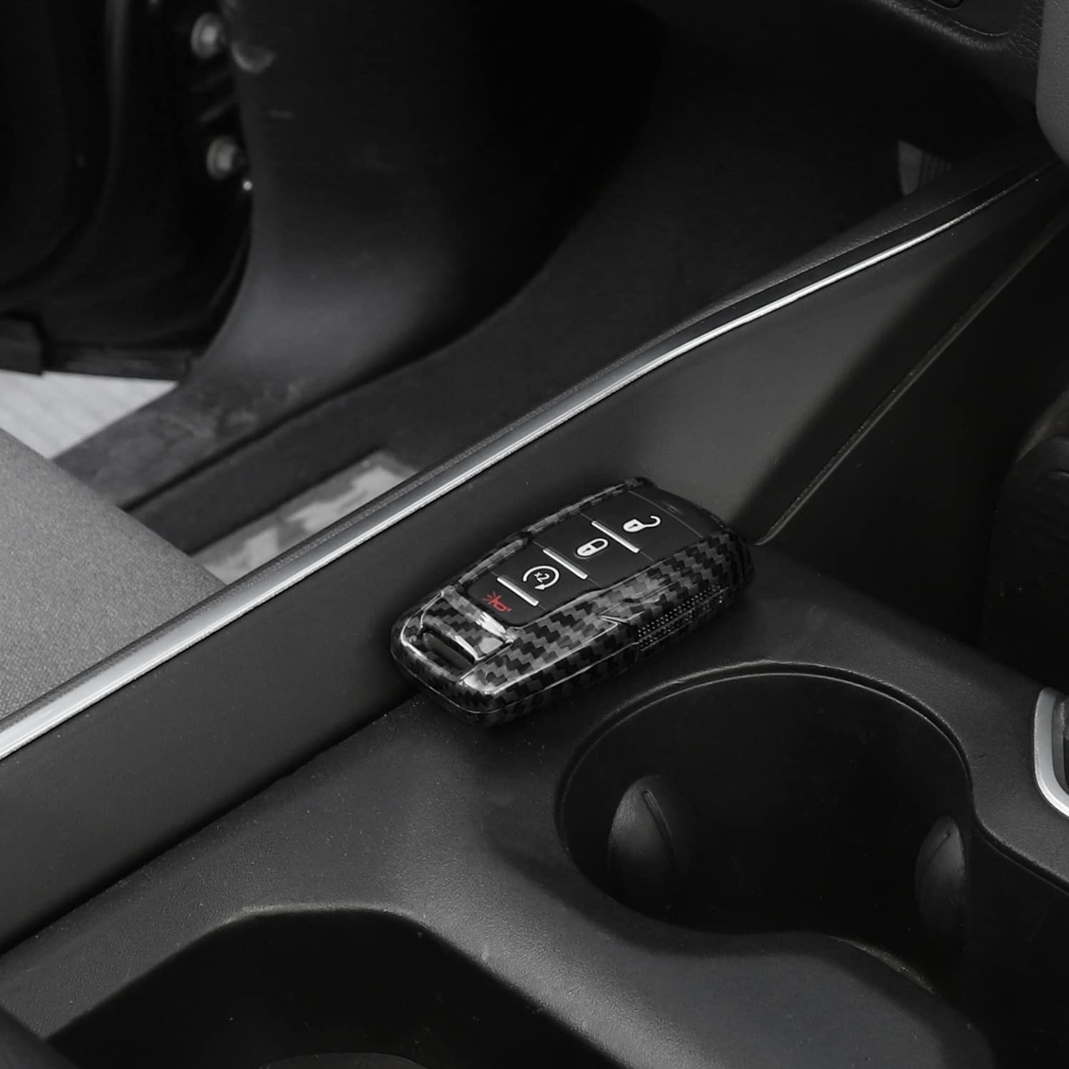 RAZPOY on truck console for durable everyday-use protection