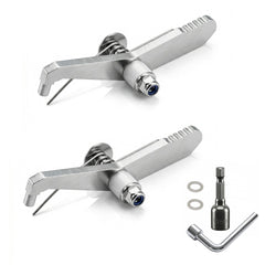 RCKIM front view of lever pins showing robust stainless design and quick release benefit