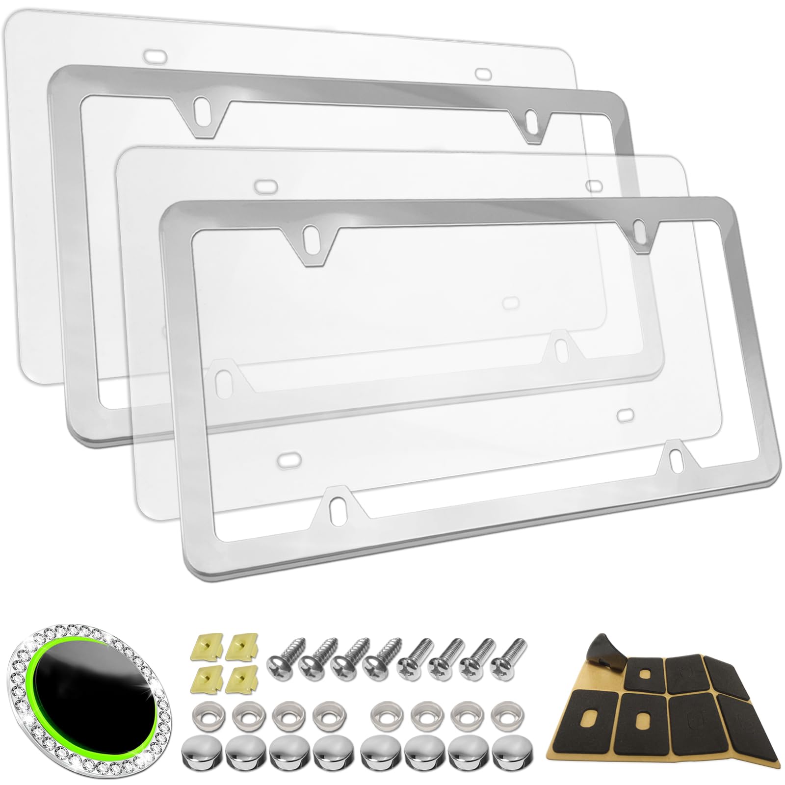 RCKJNJ front view of clear frame and cover showing clean protection