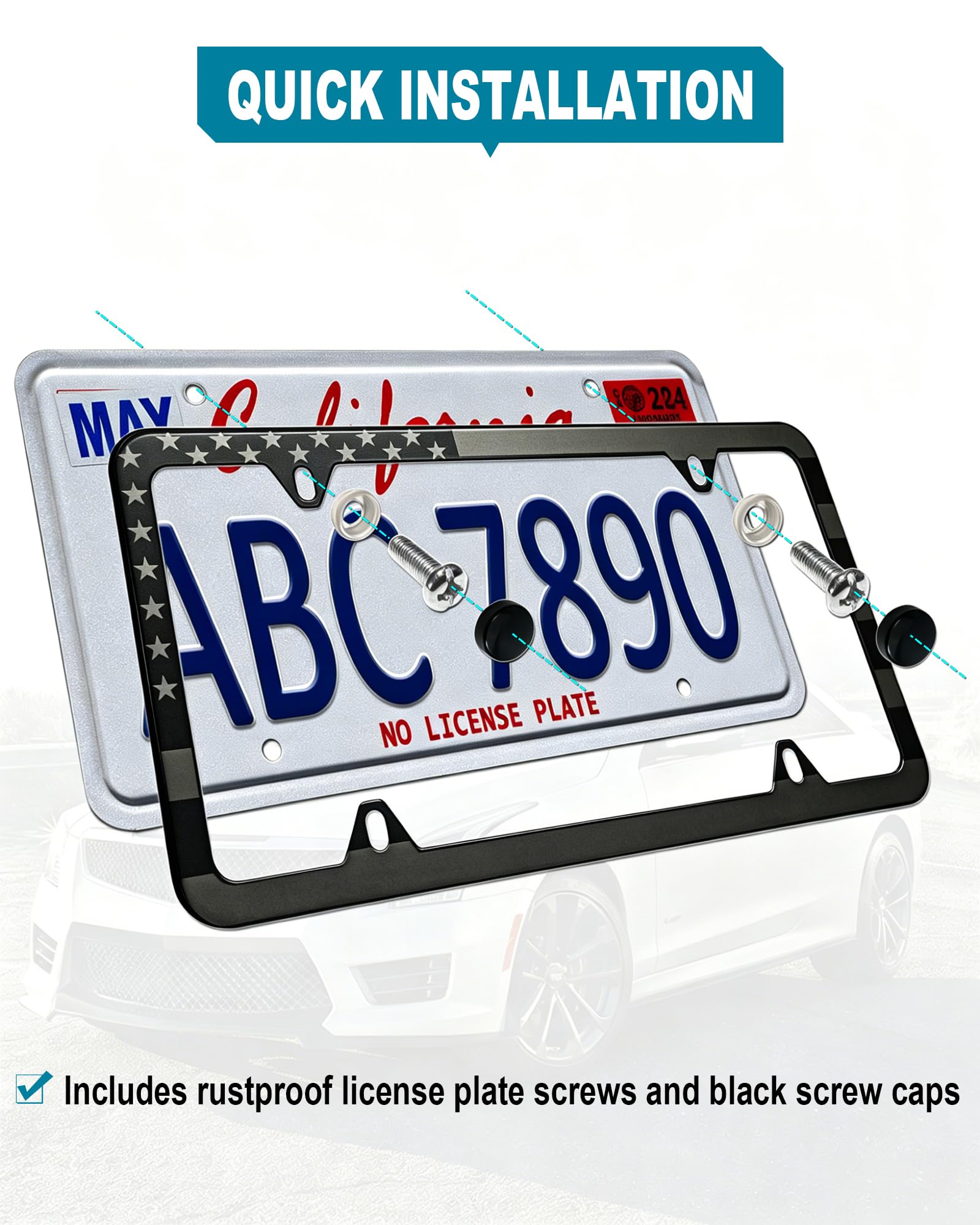 RCKJNJ mounted on truck rear plate demonstrating heavy-duty weather resistance