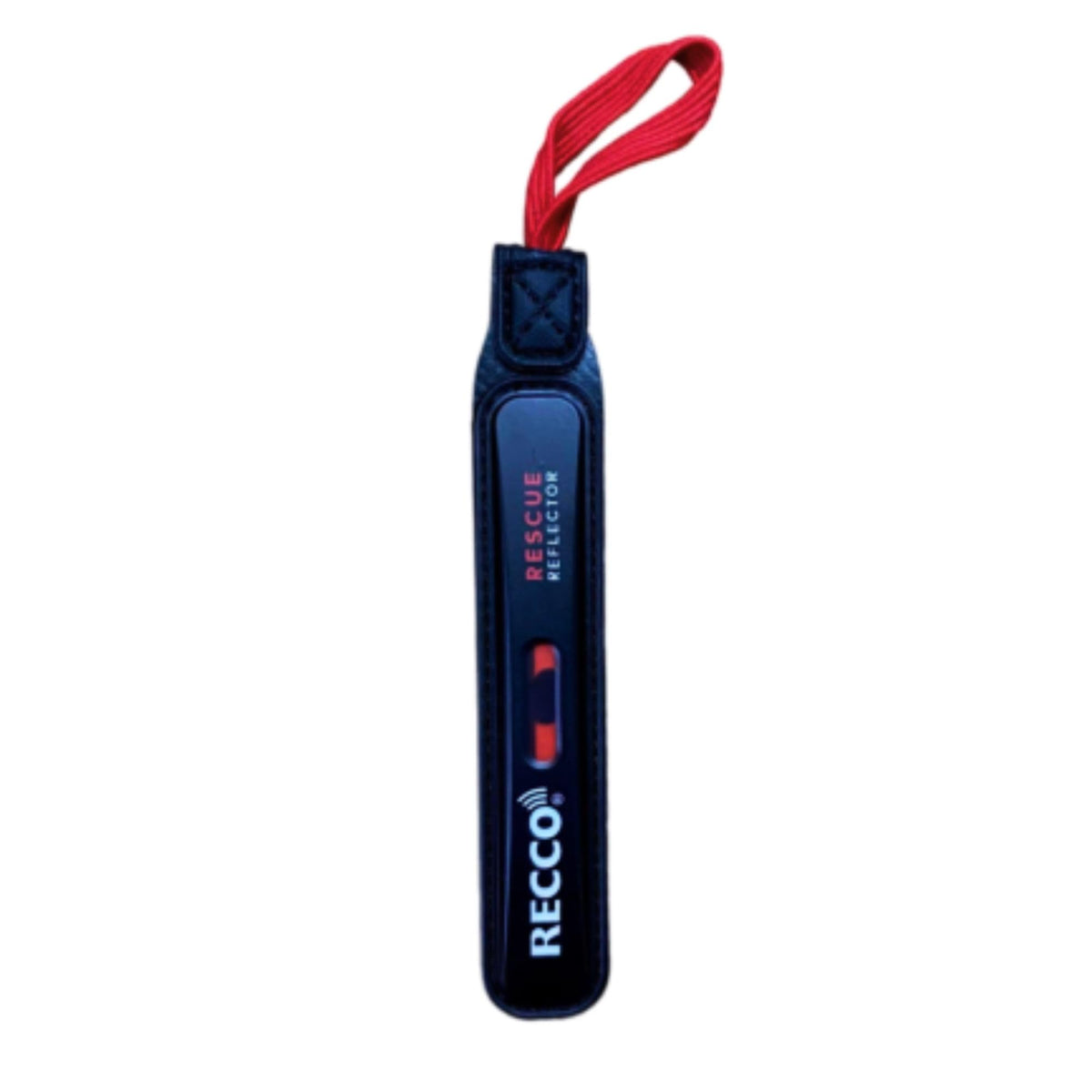RECCO reflector front view showing compact design and quick visibility benefit