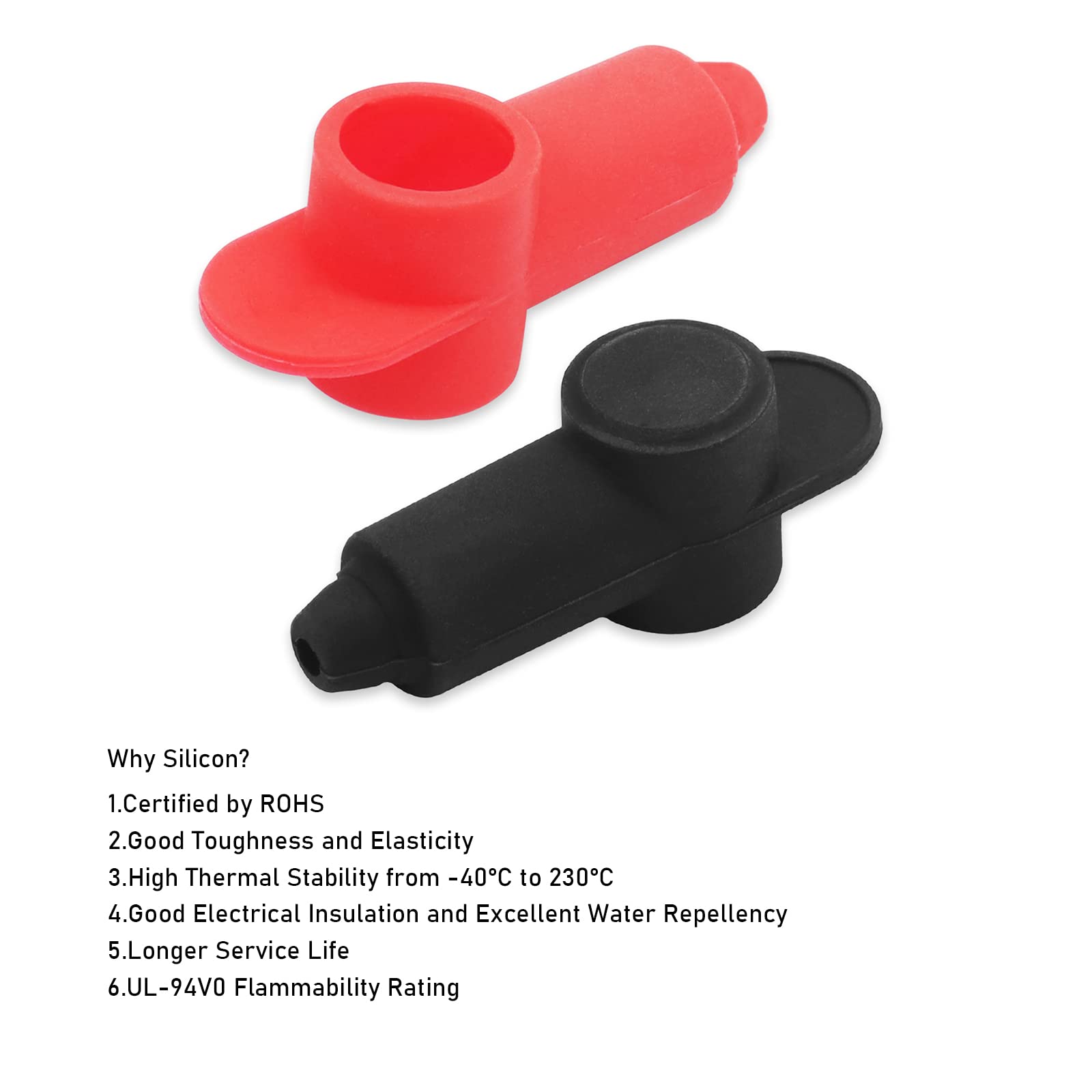 RECOIL ring terminal attached illustrating secure connection and strain relief
