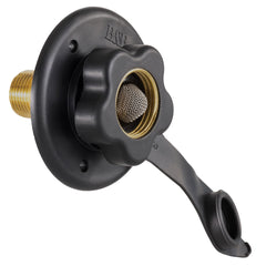 RecPro brass flange and pipe threads close-up for a secure, leak-resistant seal