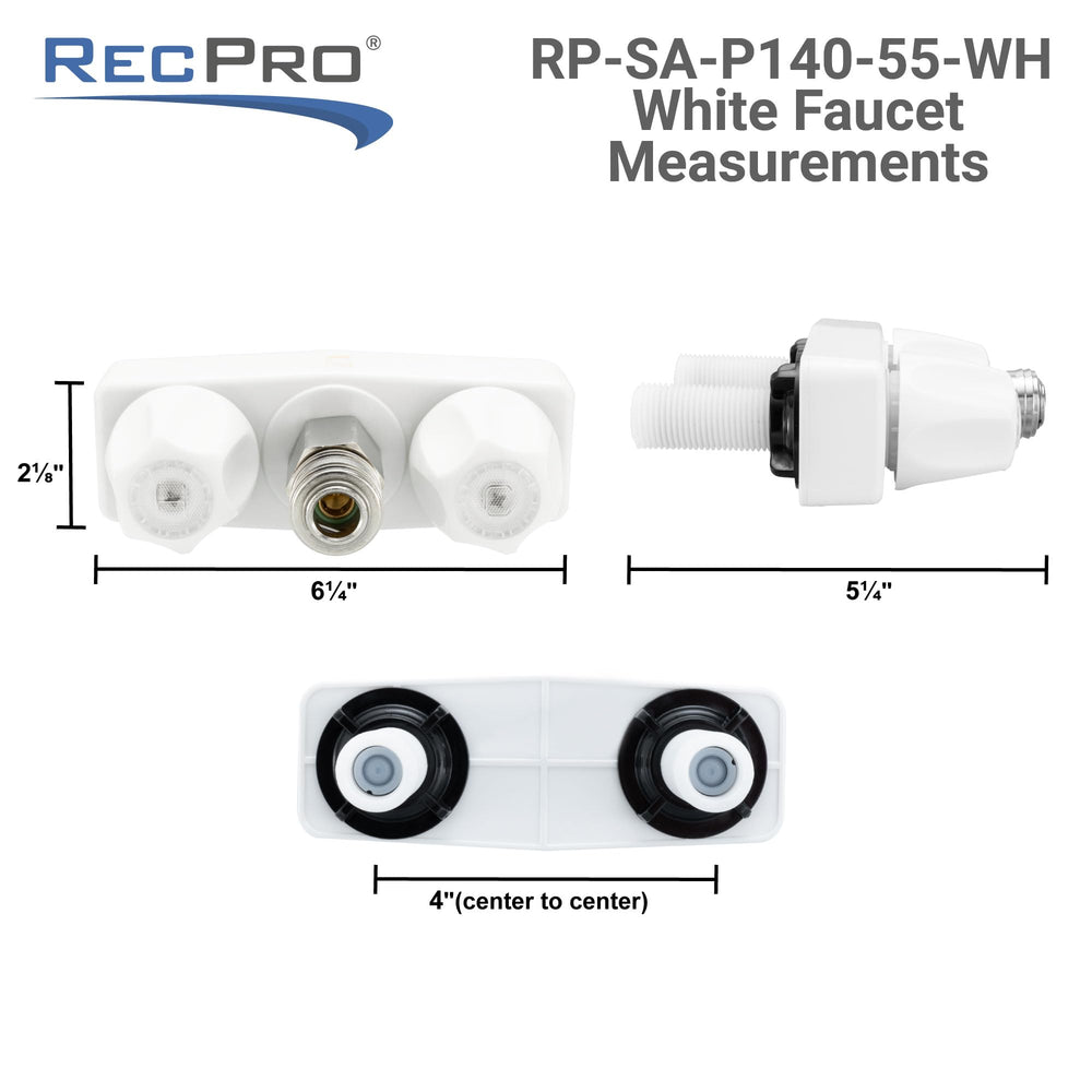 RecPro faucet with garden hose attached showing ready-to-use water access