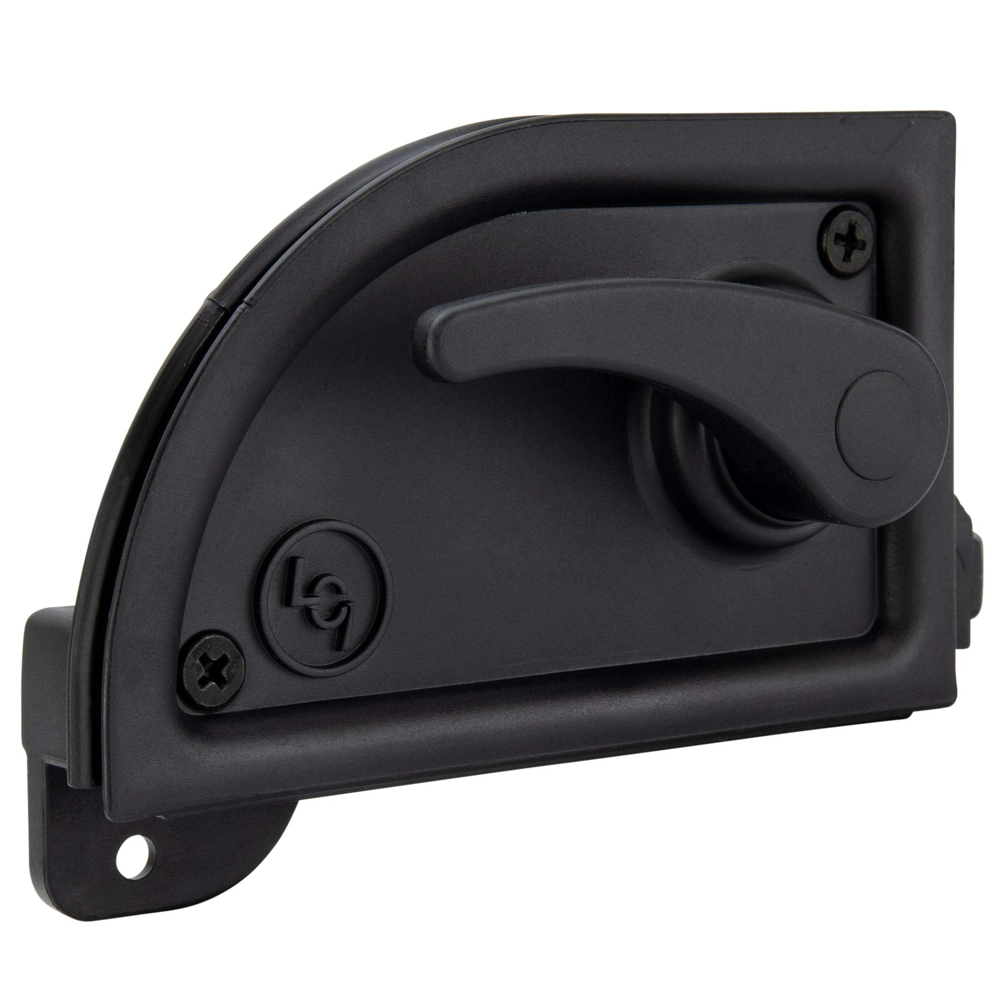 RecPro front view of latch showing compact design and secure closure benefit