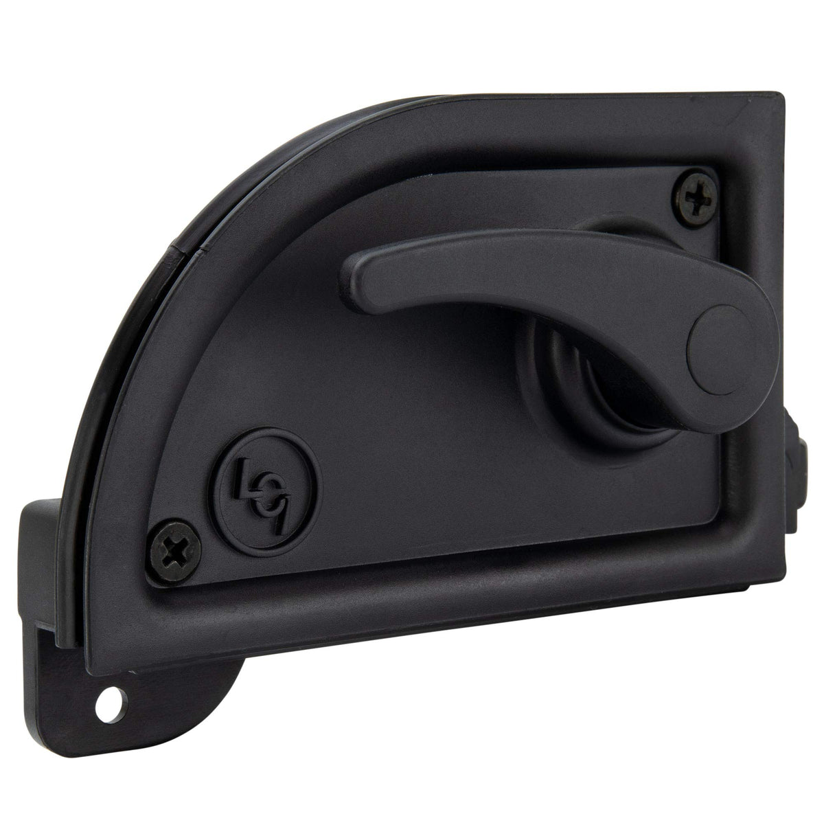 RecPro front view of latch showing compact design and secure closure benefit
