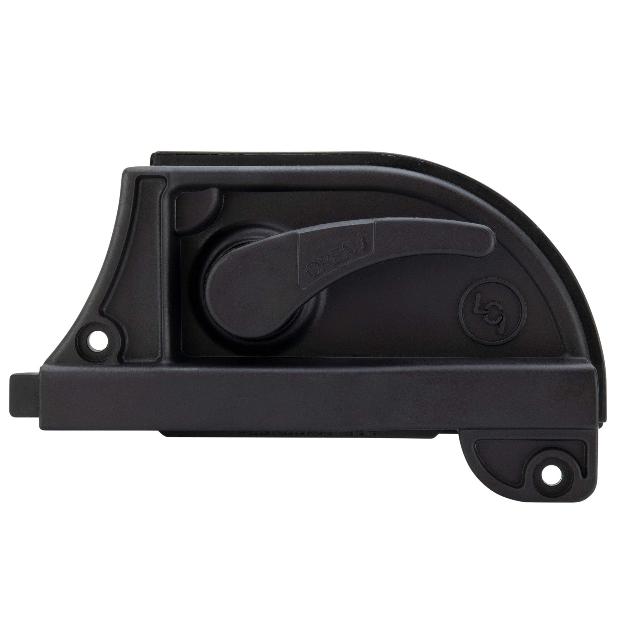 RecPro side profile of latch showing low-profile fit for reduced snagging