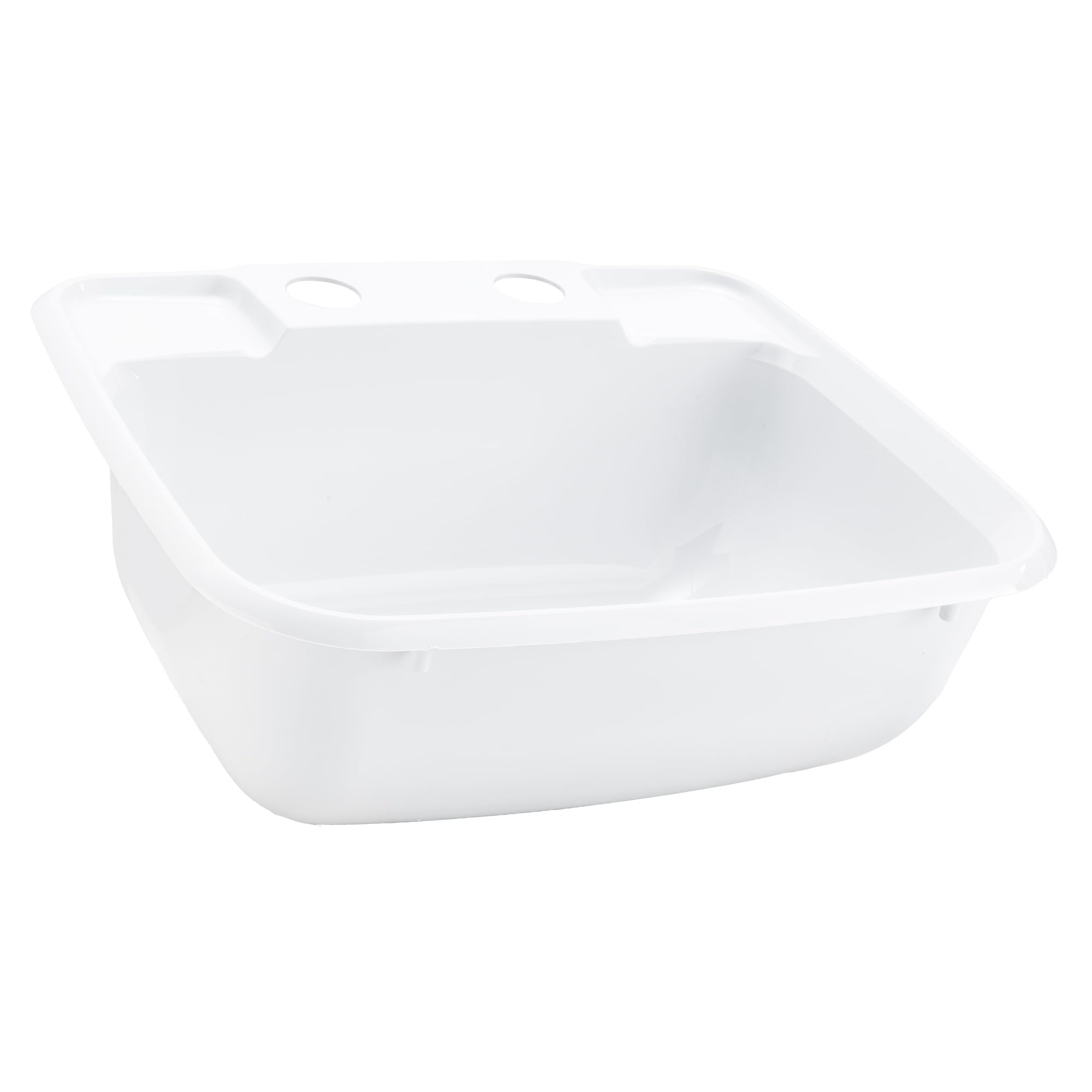 RecPro white rectangular sink front view showing clean design and compact footprint