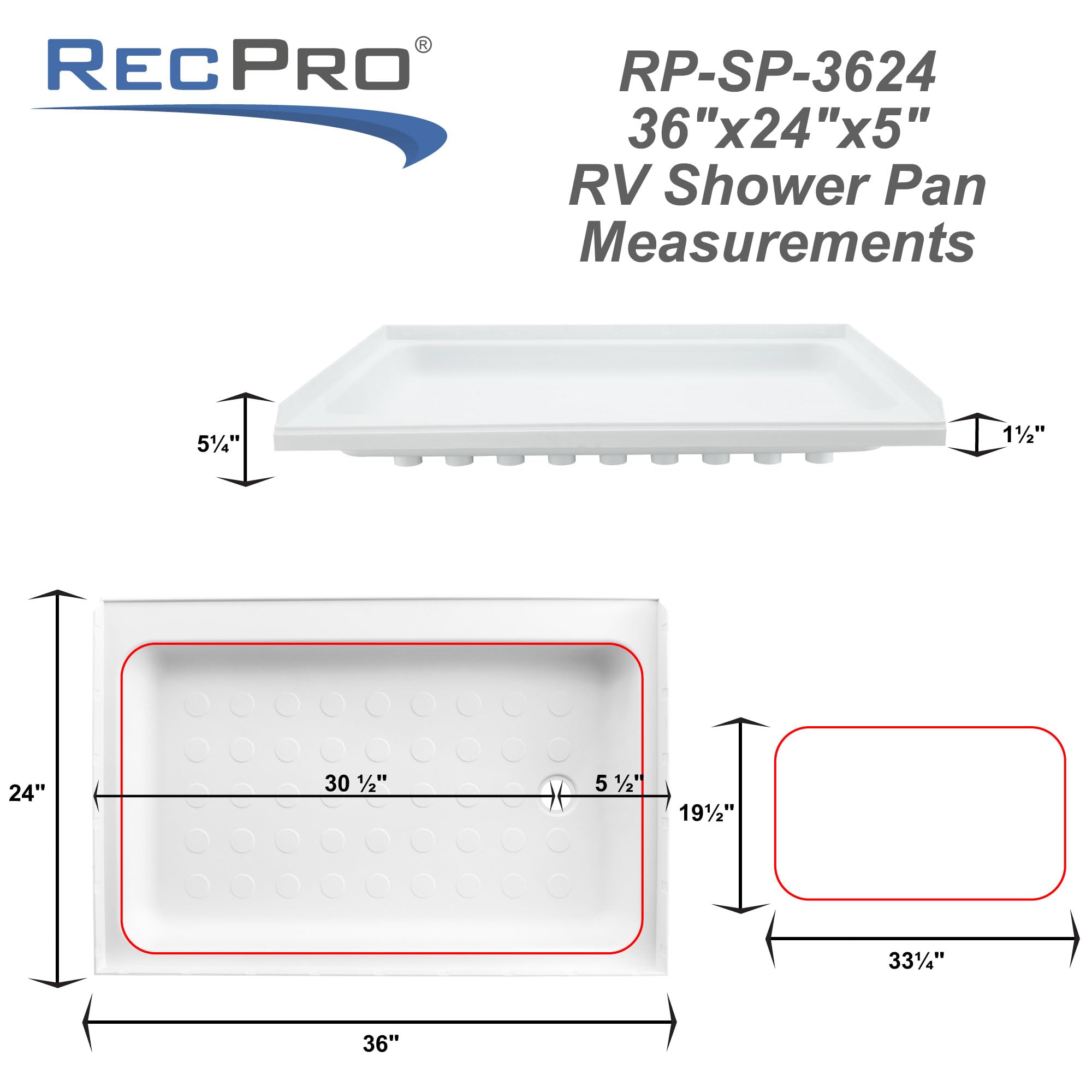 RecPro textured floor close-up showing slip-resistant surface for safer footing
