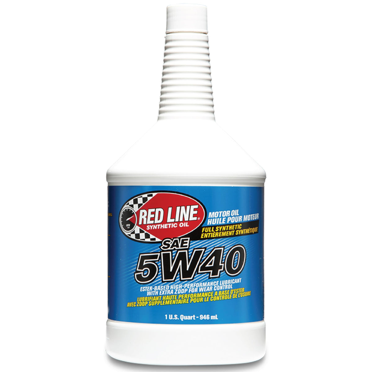 Red Line 15404 front quart bottle showing branding and product use benefits