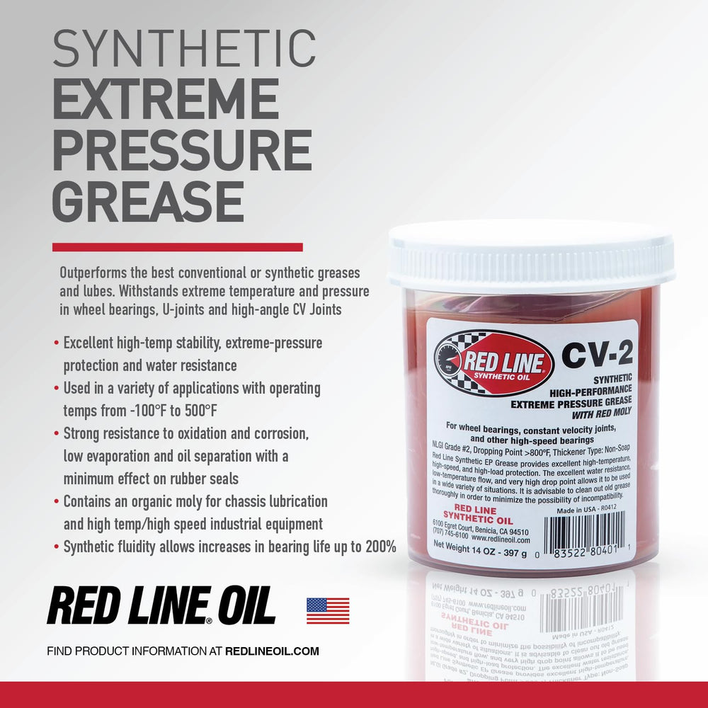 Red Line applied to a CV joint during service demonstrating reduced friction and wear protection