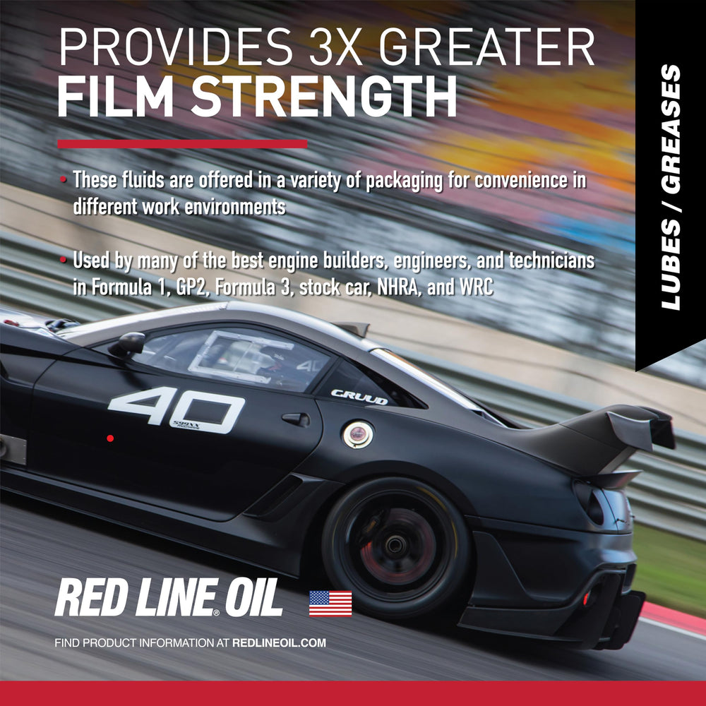 Red Line protecting engine bearings during assembly to reduce start-up wear