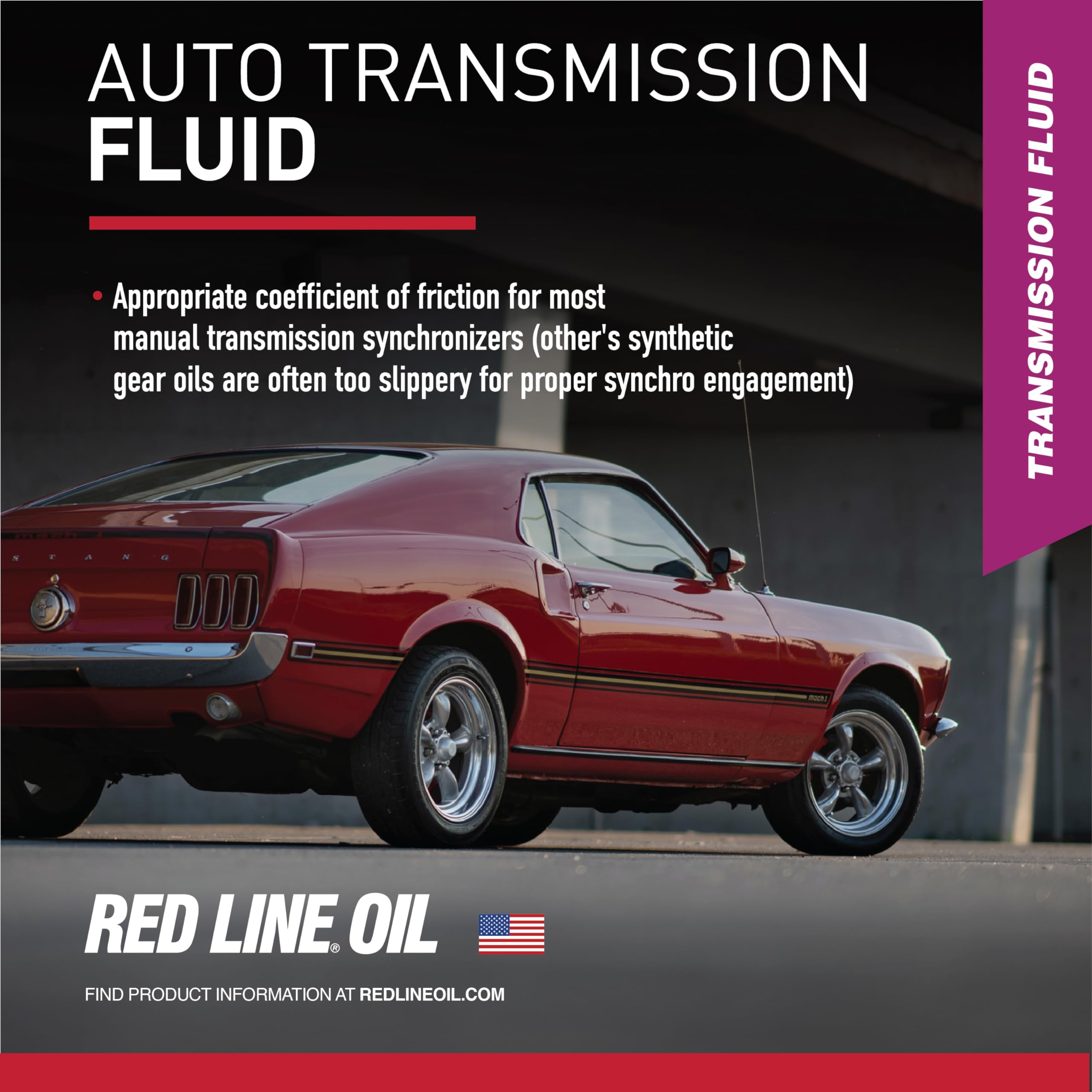 red line fluid being added to a transmission during maintenance for protection