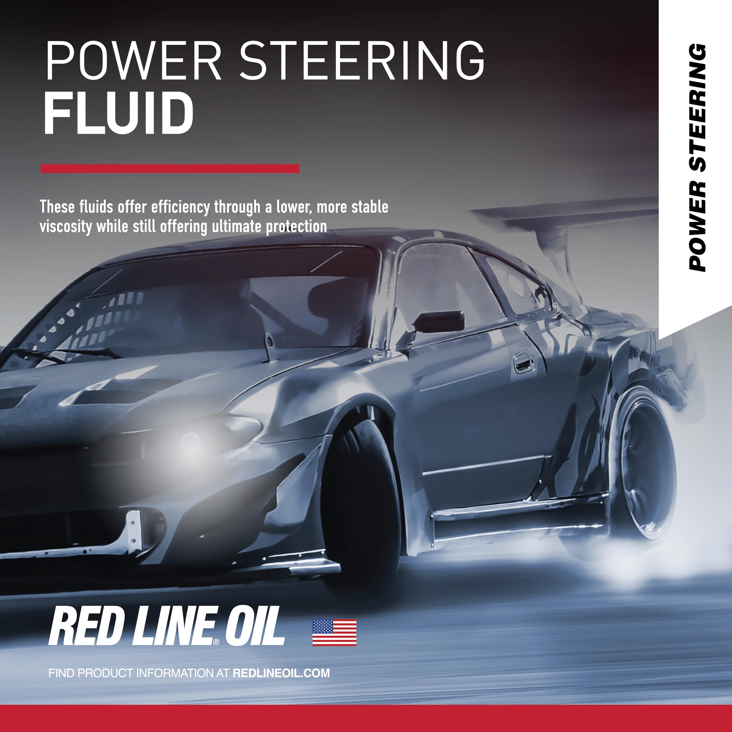 Red Line fluid texture on plate showing smooth viscosity and protection