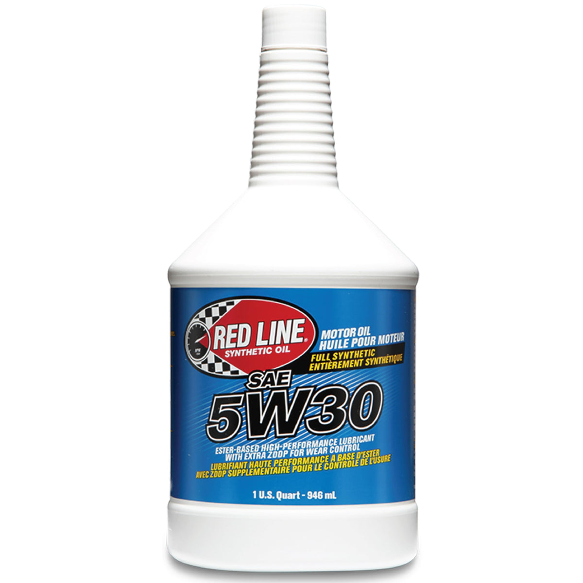 Red Line front packaging showing six quart bottles and clear labeling benefit clarity