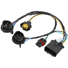 RED WOLF front view harness socket showing plug shape and exact fit benefit