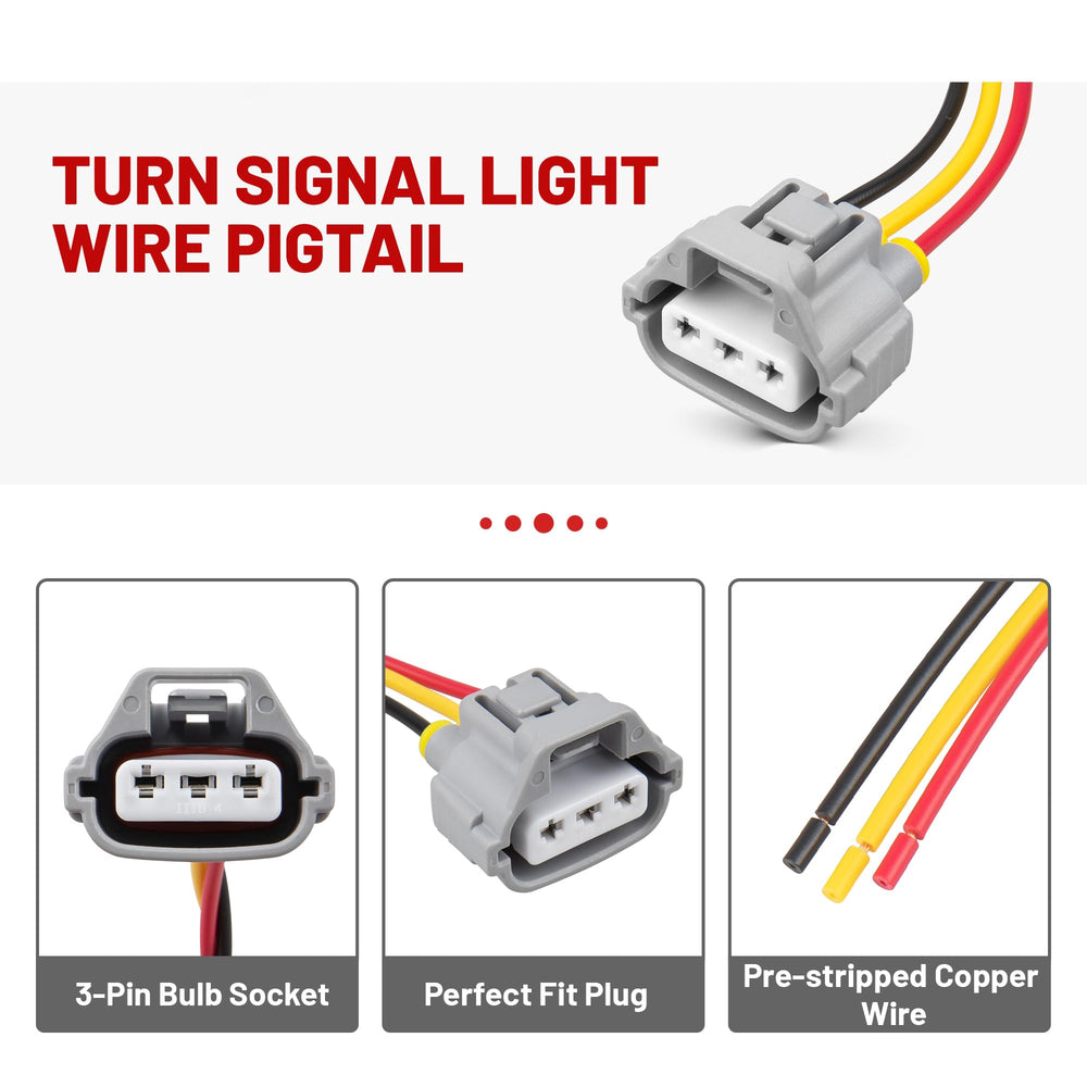 RED WOLF connector next to ruler showing scale for correct fit confirmation