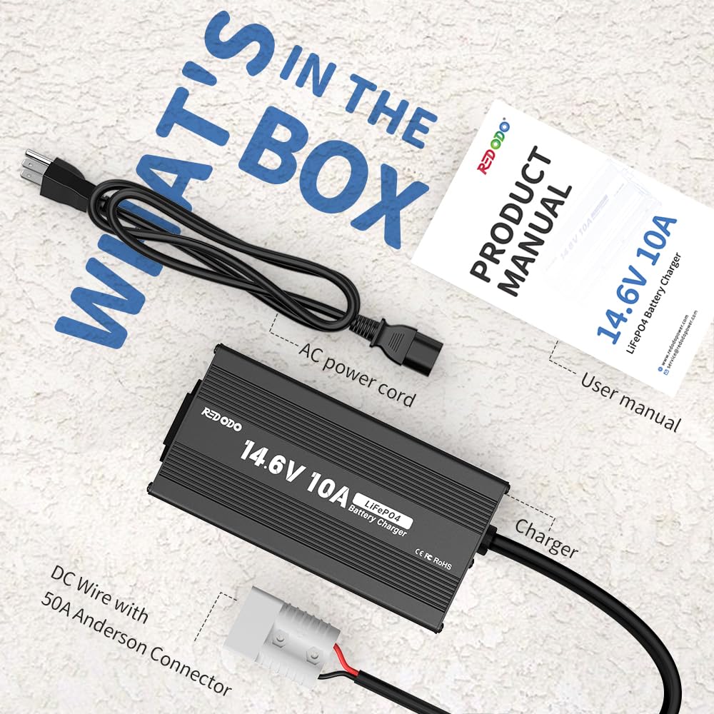 Redodo packaging and accessories including cables for immediate setup