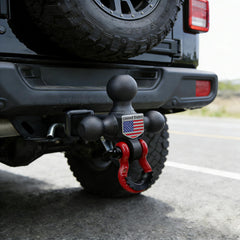 REDTEE towing hook and matte black body illustrating rugged attachment benefit