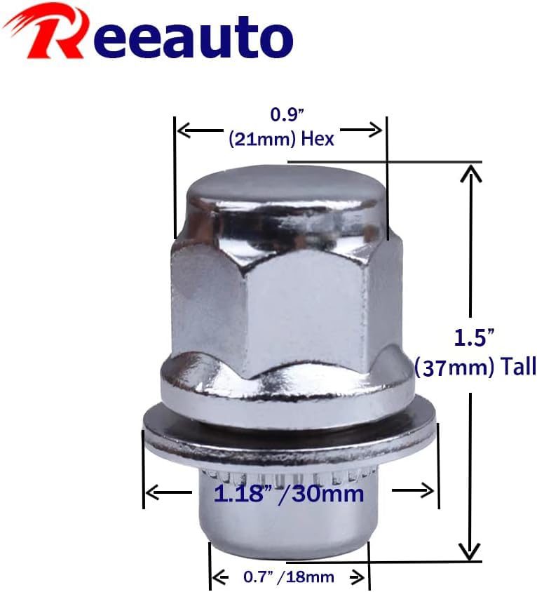Reeauto close-up of M12x1.5 threads showing precise machining for secure seating