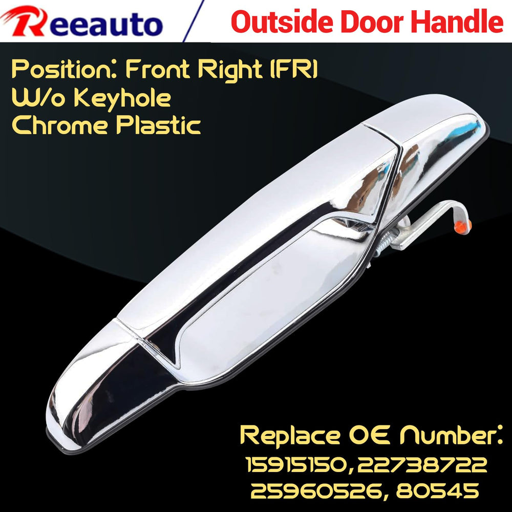 Reeauto rear right handle installed on door, restores vehicle function