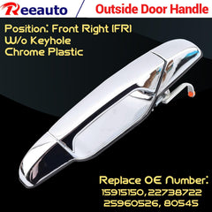 Reeauto rear right handle installed on door, restores vehicle function