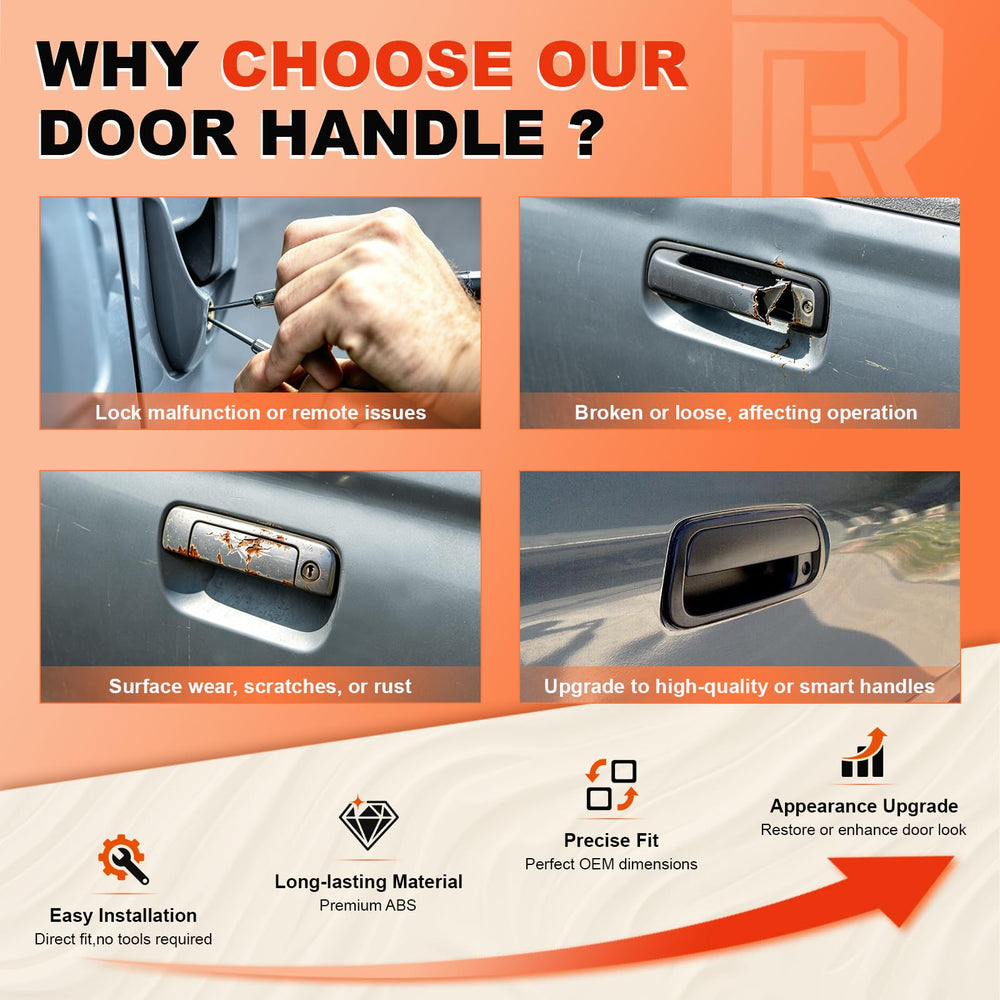 Reeoutdoor handle installed on Tundra demonstrating quick DIY replacement