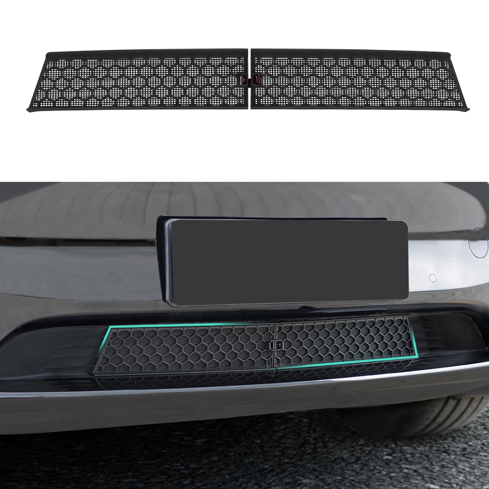 REFORM DESIGN front grill mesh front view showing sleek fit and protection