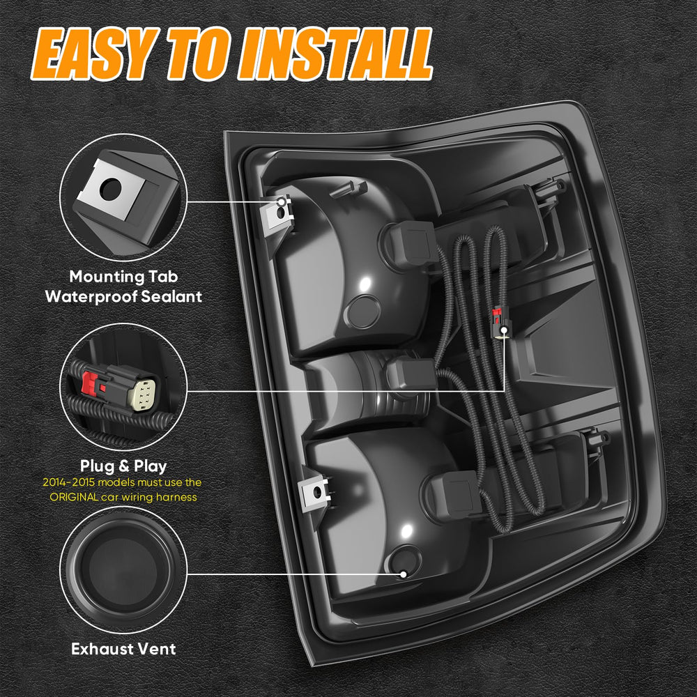 Reilauto tail light installed on truck rear, restores factory look and safe signaling