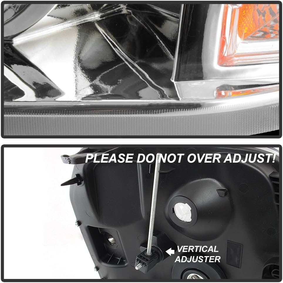 Reinko headlight next to ruler for size comparison to confirm accurate replacement dimensions