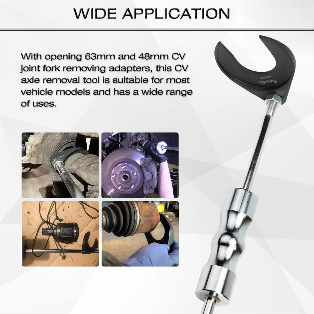 ReluxGo 48mm CV fork close up showing precise fit and corrosion resistance