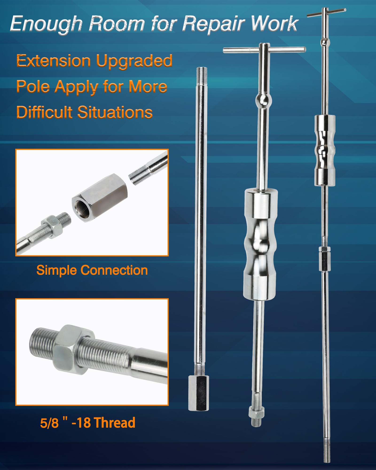 ReluxGo tool in use on vehicle axle illustrating safe extraction and protected surrounding parts