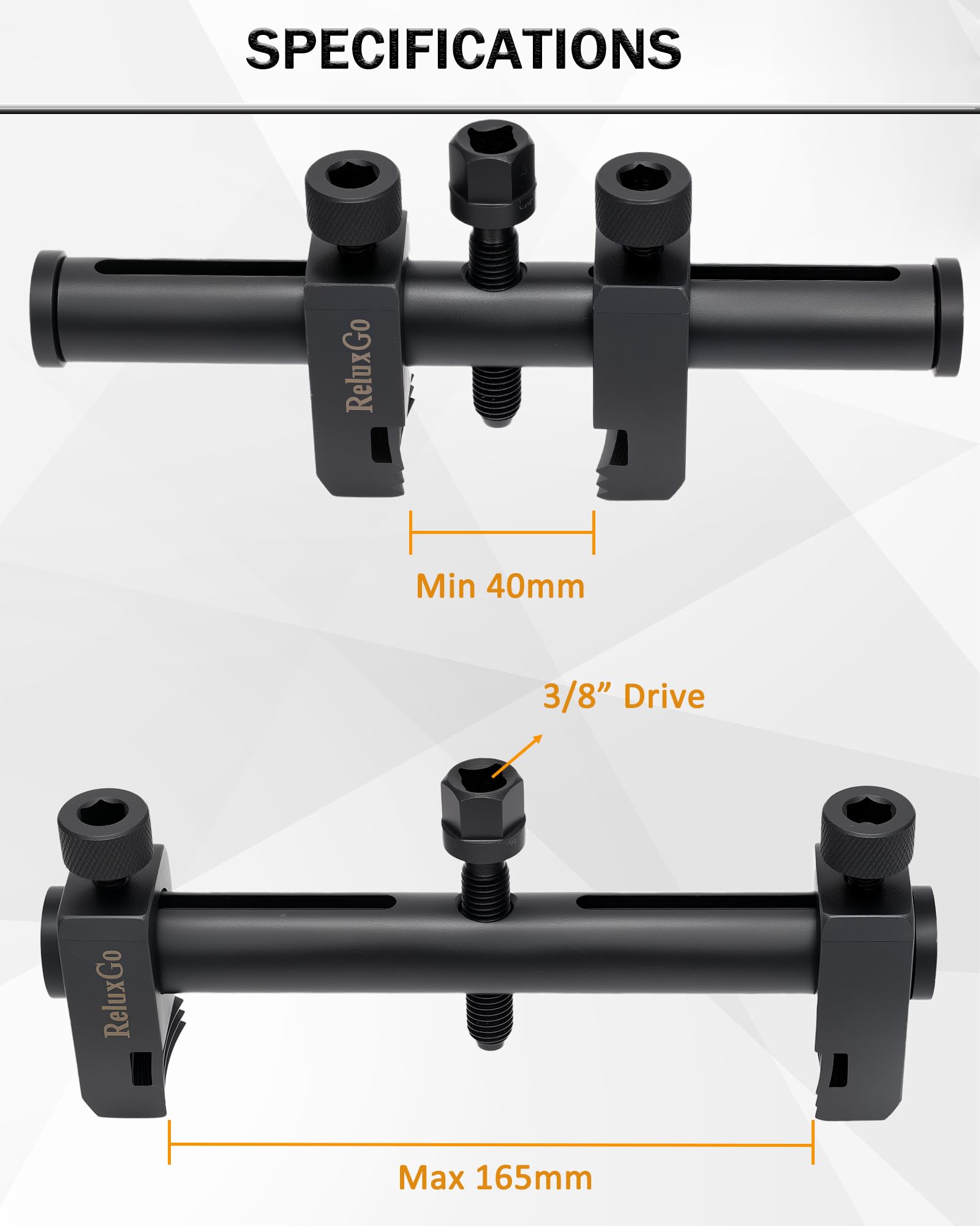 ReluxGo low-profile arms fitted in tight engine bay for accessibility