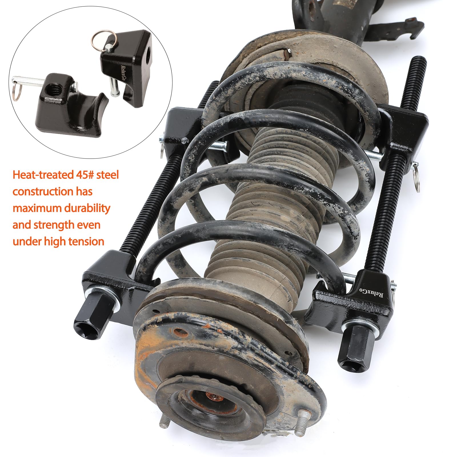 ReluxGo threaded Acme rod closeup showing smooth controlled compression