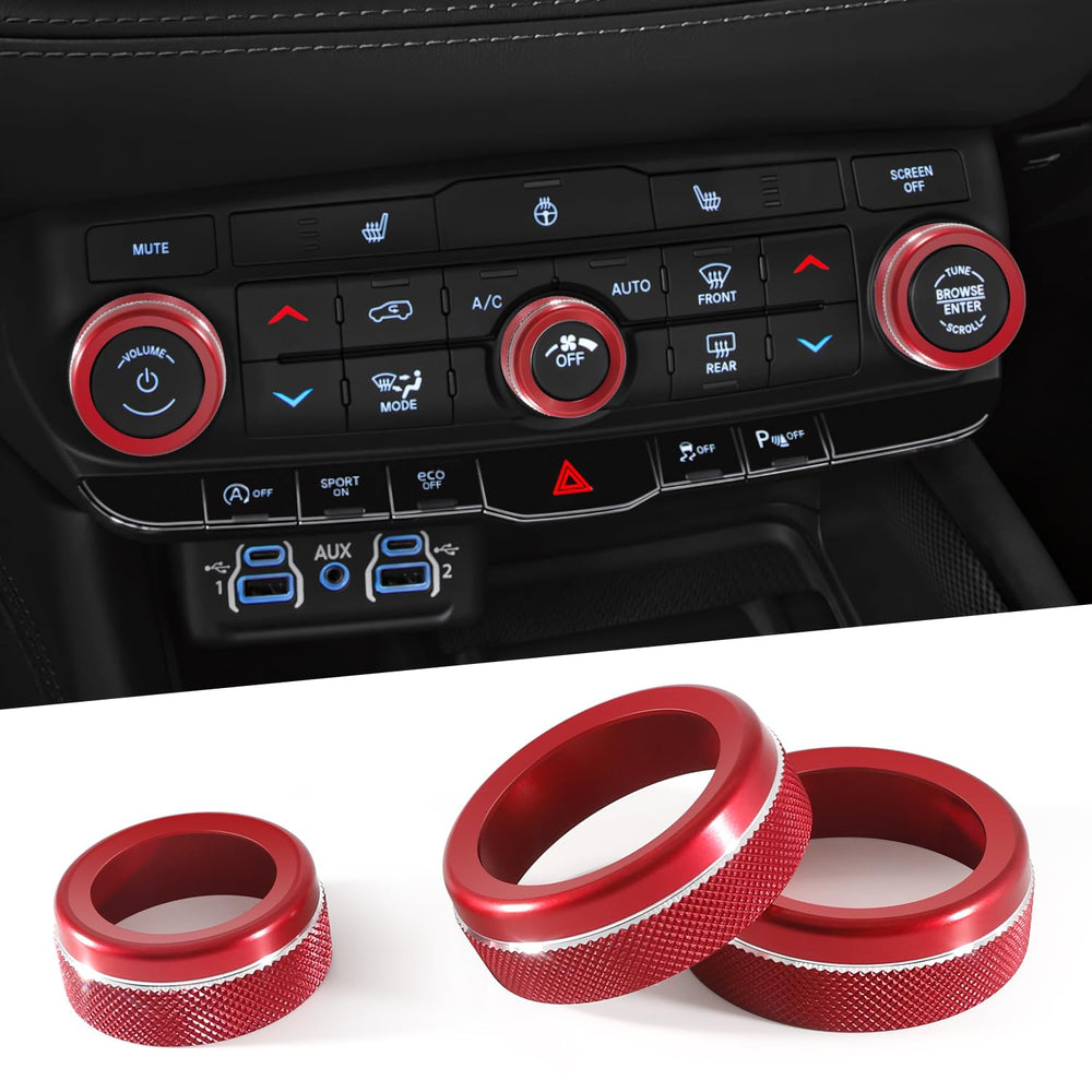 REMOCH front view knob cover showing sleek metallic trim and upgraded look