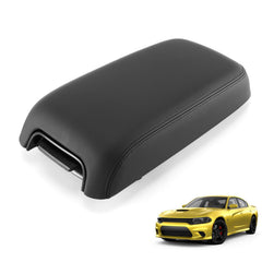 Rendrox front view of armrest lid assembly showing clean black finish and OEM style