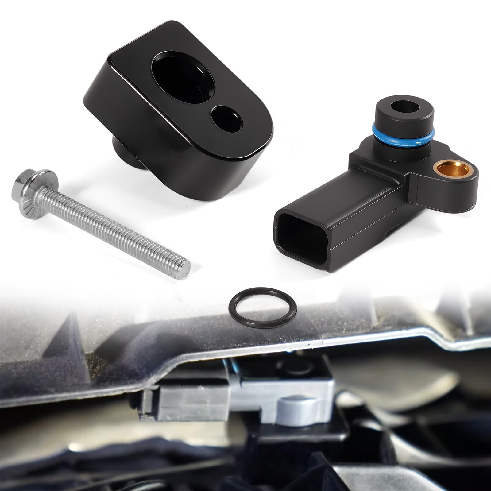 Rendrox sensor kit staged under truck hood highlighting real-world installation benefit