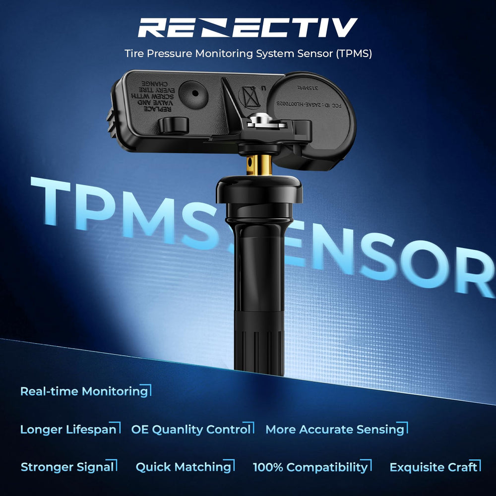 RENECTIV sensor installed on wheel demonstrating proper fit and reliability