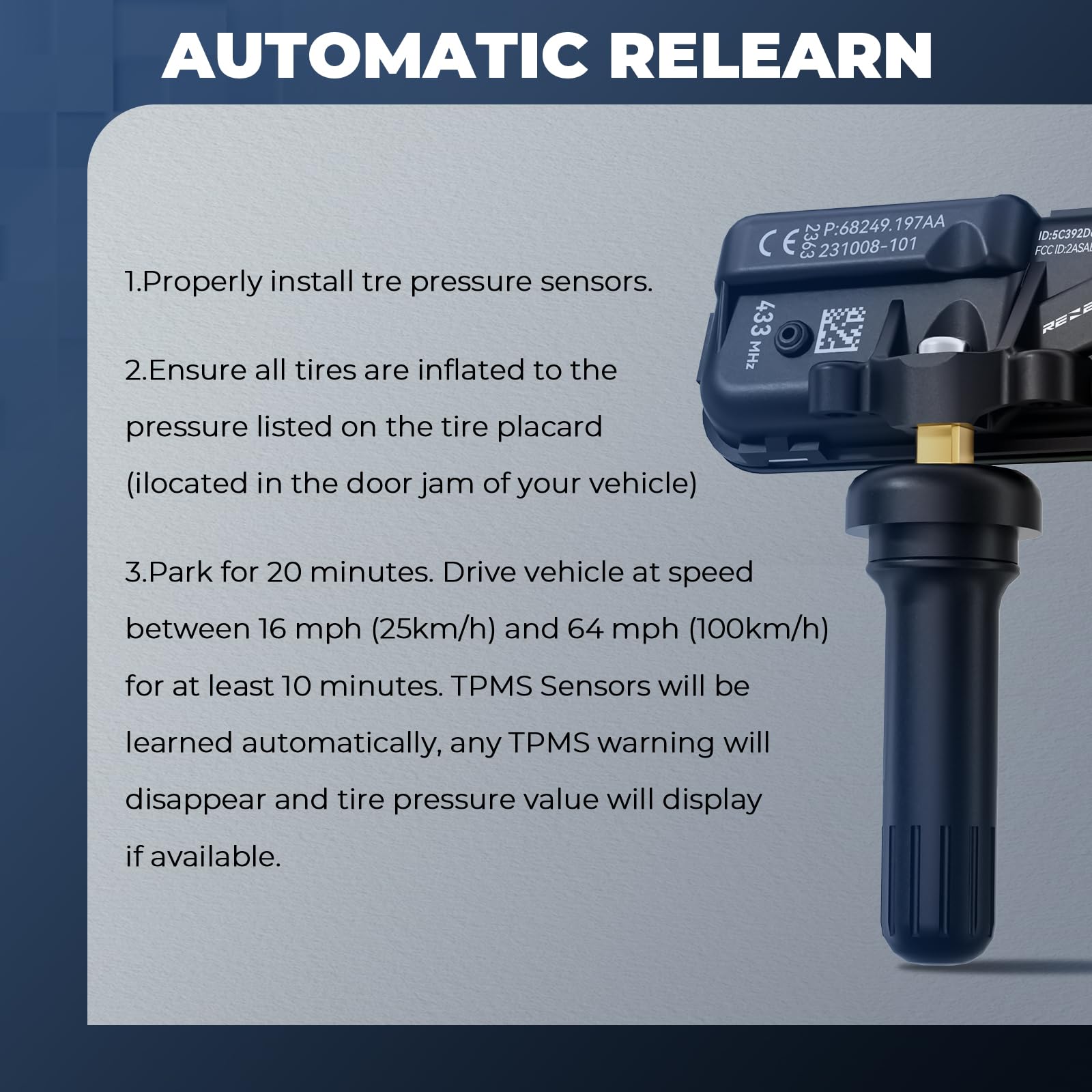 RENECTIV battery compartment detail showing long-life power benefit