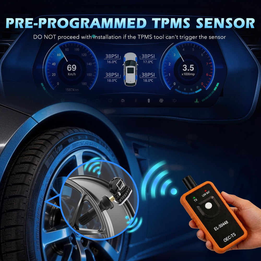RENECTIV sensor inside vehicle tire illustrating restored TPMS functionality